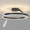 Modern Deckenlampe 68W Dimmbar LED Deckenleuchte Wohnzimmer Schwarz Wohnzimmerlampe Schlafzimmerlampe Ringen Deckenbeleuchtung Lampen für Schlafzimmer Arbeitszimmer Küchen Restaurant Esszimmer, 60CM