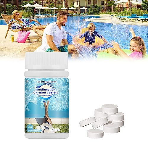 Pool Cleaning Tablet,Compressa per la Pulizia della Piscina, Magic Pool Cleaning Tablet, Magic Pool Clean Tablet, Magic Pool Tup Cleaner, per Piscine,Spa 50g