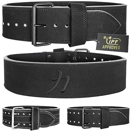 Strength Shop 13mm Prong Belt Gewichthebergürtel mit Schnallenverschluss, IPF-zertifiziert, Robuster & langlebiger Lifting Belt schützt u. stabilisiert Rumpf & Wirbelsäule im Training