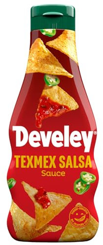 Develey – TexMex Salsa Sauce – 1 x 250ml – Scharf-fruchtig mit Jalapeño-Chili