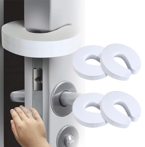 Door Finger Guards, 4 Pack, Safety Door Stoppers, Soft Foam Door Stopper, Door Finger Pinch Guard, Foam Child Door Stopper, Foam Finger Pinch Guard, Baby Finger Pinch Guard, for Baby Finger Protection