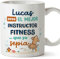 MUGFFINS Tazas Personalizadas para INSTRUCTOR FITNESS hombre - En Español - Mejor que yo Sepia - 11 oz / 330 ml - Regalo Personalizable original y divertido