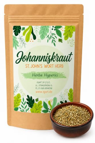 IGART Tè di Iperico 500g, Tisana iperico, Hypericum, Erba di San Giovanni Tagliata, Essiccato, Tagliato