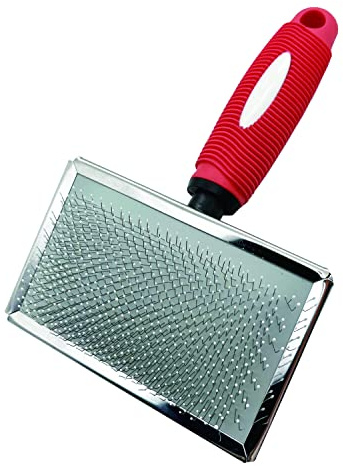 Y.C-Toget Brosse Slicker Douce pour Chiens & Chats à Peau Sensible, Pointes Rondes Protectrices, Toilette Sans Douleur, Élimine Nœuds & Sous-Poil, Idéale pour Labradoodles & Poils Courts à Mi-Longs