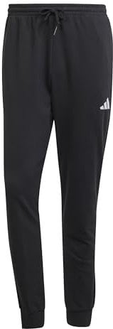 adidas Herren Essentials FEELCOZY French Terry Pant, Black/White, XXL
