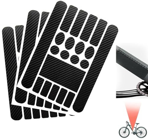 AWAVM Bike Stickers, Sticking Anti-rub Protection Film, Scratch Paint Protection Film, Bike Frame Protection Film for Mountain, Bikes Road Bikes, Bicycle Protection Tape (Black 3)