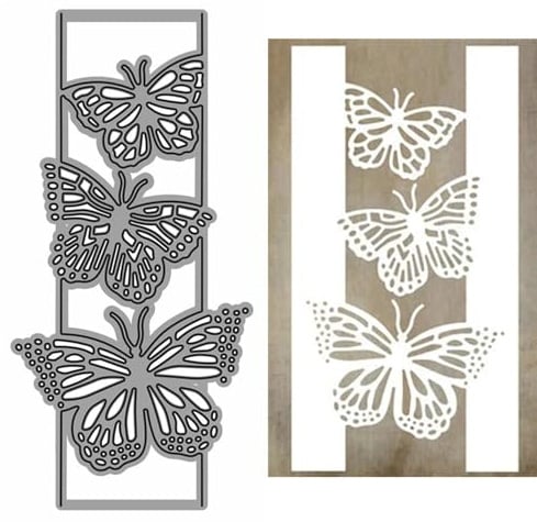 Schmetterlings-Stanzformen für Kartenherstellung, Spitzen-Metall-Stanzformen für Papier-Scrapbooking, DIY-Schablonen für Album, Party, Hochzeit, Festival-Dekoration