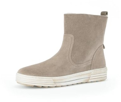 Gabor Damen Combat Boots, Frauen Stiefeletten,Lammfell,uebergangsschuhe,uebergangsstiefel,schnürstiefel,Winterstiefel,warm,Desert,40.5 EU / 7 UK
