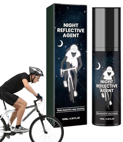 Spray riflettente notturno da 100 ml per esterni - Vernice riflettente per tela, Vernice riflettente per legno 4x13,8 cm | Vestiti con vernice fosforescente, vernice spray riflettente a lunga durata,
