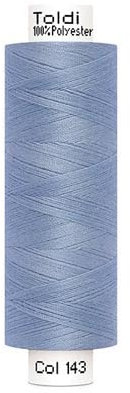 Nähgarn TOLDI Nähgarn á 500m - Allesnäher Garn No.120 Hochwertiges Universalnähgarn (1, Hellblau)