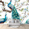 Wallpaper Non-Woven 3D Animal Peacock Pattern Teal Wallpaper Roll for Bedroom Living Room Tv Backdrop Children's Room Wall Shop Decoration 78.7 x 55.1/200 x 140 cm(WxH)