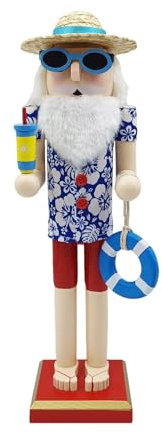 Soldato Schiaccianoci in legno - Ornamenti Schiaccianoci da collezione, Decorazioni natalizie | Palline per albero di Natale Schiaccianoci di Babbo Natale in legno, modello schiaccianoci artigianale n