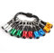 10-teiliges Bohrerhalter-Schlüsselanhänger-Set, 1/4-Zoll-Sechskantschaft, Bohrer-Bit-Schraubenadapter, leichter Aluminium-Werkzeug-Organizer
