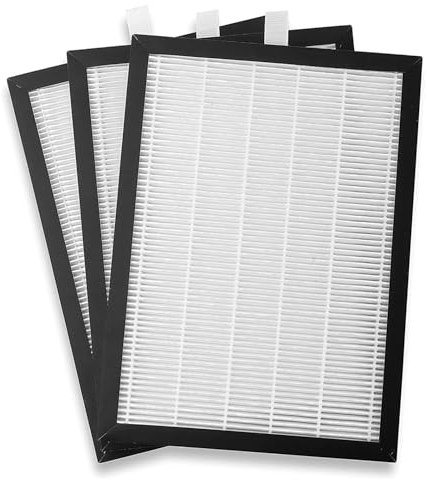 FS-PINGXIANG HEPA Filter, compatible with Meaco Dehumidifier 12LE Low Energy Platinum, for Cleaner, Healthier Air, Pack of 3, 19 x 1 x 26 cm