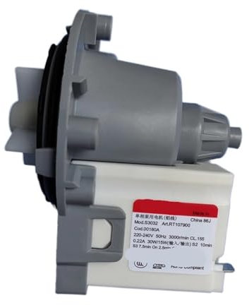 IATKIDTL Moteur De Vidange for Lave-Linge À Tambour, Compatible avec Samsung, S3032, DC31-00180A 50 Hz, Moteur De Pompe De Vidange for Lave-Linge
