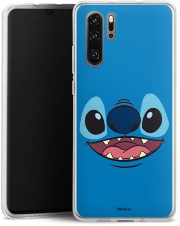 Silikon Hülle kompatibel mit Huawei P30 Pro Case transparent Handyhülle Lilo & Stitch Disney Offizielles Lizenzprodukt