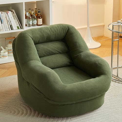 WENMEE Lazy Sofa Bed Chair, Klappbare Bodenliege Für Eine Person Für Schlafzimmer, Schlafsaal, Wohnzimmer(Green)
