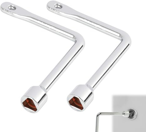 JiaHeHe Clé Triangulaire Universelle, Clé pour Ascenseurs, Armoires Électriques, Compteur d'Eau, Zinc, Résistante à la Rouille, Pratique pour Techniciens, Bricoleurs, et Entretien