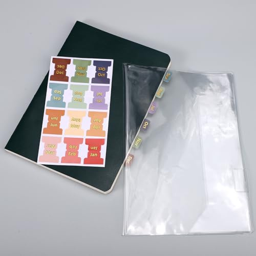 Transparente Schutzhülle für A5 Midori, Wasserfest und Kratzfest aus PVC Schutzhülle für Notizbücher Planer Tagebücher Kompatibel mit Ho-Bonichi-Techo Midori Stalogy