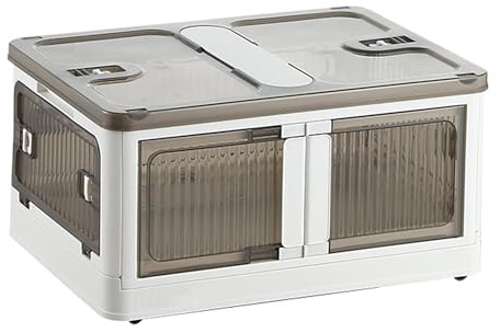 Well Home Caja de almacenamiento plegable multifuncional en color Blanco de 116L