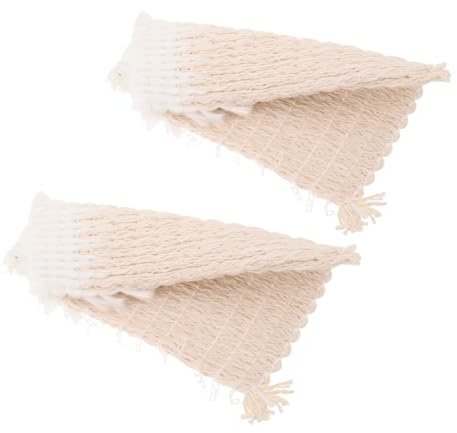 WOONEKY Lot de 2 Mèches de Lampe à Pétrole en Fibre de Verre 9 X 13,8 Cm pour Réchaud Extérieur, Remplacement Mèche de Chauffage Kérosène, Résistantes Haute Température,