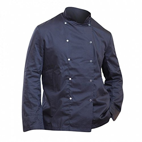 Dennys Mens Economy Long Sleeve Chefs Jacket / Chefswear (M) (Black)