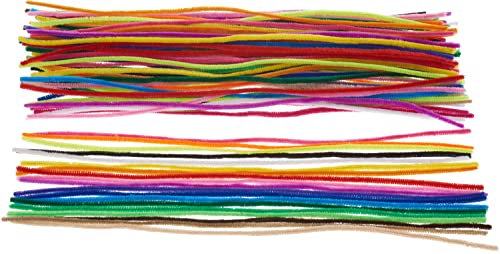 VBS XXL Chenilledrähte Farbenmix 100 Stück 50cm Pfeifenreiniger Bunt Biegeplüsch Basteln Kinder Dekoration