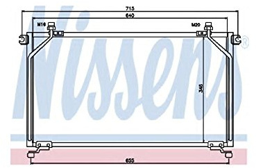 Nissens 94863 Condenser, air conditioning