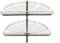 REJS Half Kitchen Cabinet 180 Degree Corner Carousel Storage System (Chrome, Ø600)