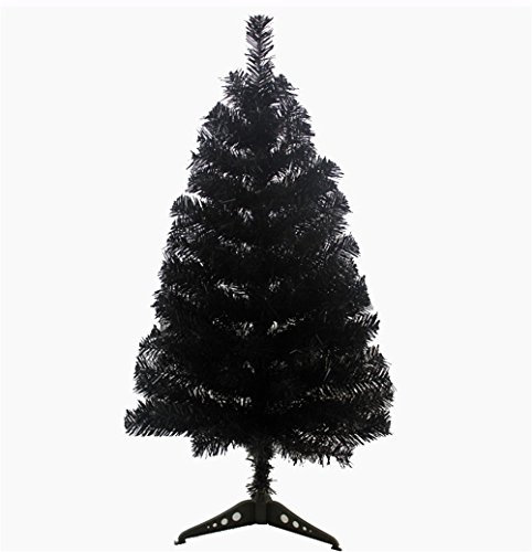 Künstlicher Weihnachtsbaum mit Kunststoffständer, 90 cm, Schwarz