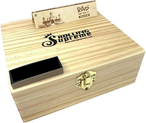 Rolling Supreme Wooden Storage Box