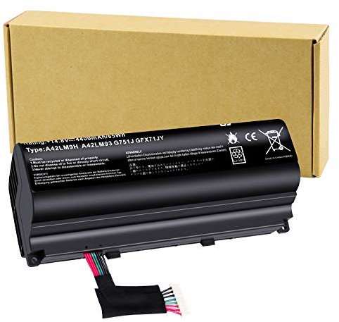 A42N1403 Batterie pour ASUS ROG G751 G751J-BHI7T25 G751JL-DS71 G751JM G751JT G751JY-DH71 G751JY-DB72 G751JY-GFX71J GFX71JM GFX71JT GFX71JY G751JT-CH71 G751J-BHI7T25 A42LM93 GFX71JY4710 GFX71JY4720