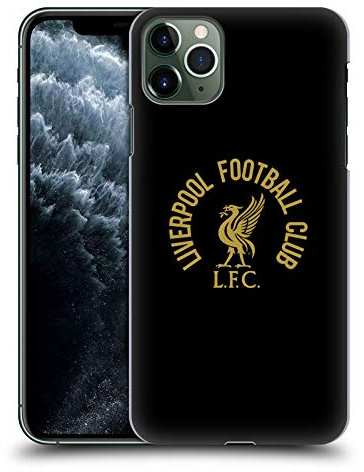 Head Case Designs Officially Licensed Liverpool Football Club Gold LFC On Black Liver Bird Hard Back Case Compatible With Apple iPhone 11 Pro Max