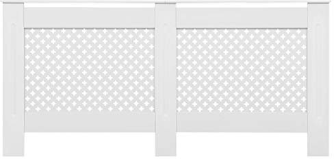 Tidyard Heizk?rperverkleidung Heizk?rperabdeckung Heizungsverkleidung Heizk?rper Radiator Cover Abdeckung MDF mit mattem Finish,Farbe:Wei?