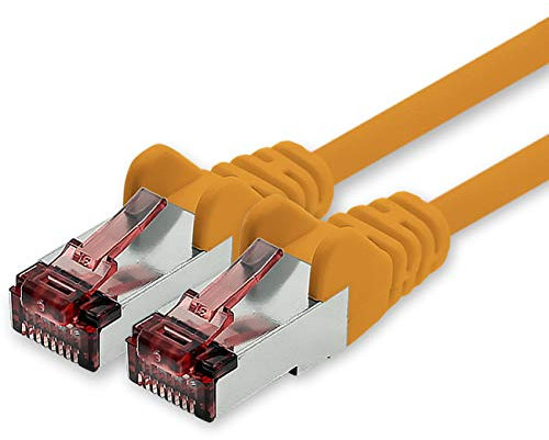 1CONN Cat6 Netzwerkkabel 0,5m orange Ethernetkabel Lankabel Cat6 Lan Netzwerk Kabel Sftp Pimf Patchkabel 1000 Mbit s