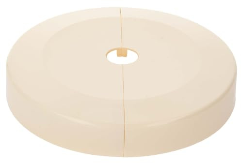 tecuro Scharnierrosette Ø 18 mm x Ø 130 mm x 23 mm - Kunststoff ABS weiß