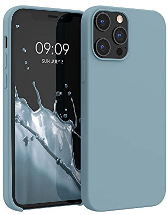 kwmobile Carcasa Compatible con Apple iPhone 12 Pro MAX Funda - Case TPU y Silicona antigolpes - Apto Carga inalámbrica - Piedra Antigua