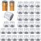 32 Pcs Chair Leg Protectors for Hardwood Floors, Silicone Felt Furniture Leg Cover Pad for Protecting Floors from Scratches and Noise, Smooth Moving for Chair Feet Transparent