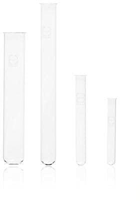DWK Life Sciences SD-1947 Duran Fiolax Borosilikat Glas 3.3 Reagenzglas mit Bördelrand, 20mm Durchmesser x 150mm Länge, 39ml Kapazität, 100 Stück