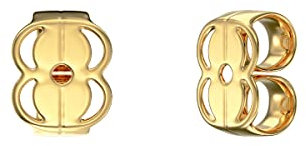 Aeon Gold Replacement Earring Backs - 1 Pair | 9 Carat Yellow Gold Butterfly Safety Backings | Polishing Cloth Included | Earrings Stopper