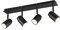 Trio Leuchten Bad Deckenleuchte Angelo 880400432, Metall Schwarz matt, exklusiv Leuchtmittel 4x GU10