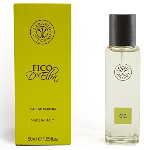 Erbario Toscano, Eau de Parfum, Fragranza Fico D'Elba, Profumo da 50 ml, Product from Tuscany, Packaging Sostenibile, Made in Italy.