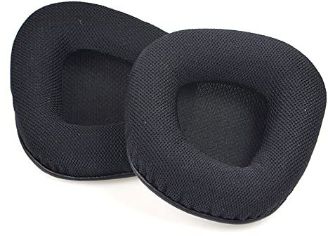 Ohrpolster kompatibel für Corsair Void Pro, RGB 7.1 Gaming Headset, Ohrpolster, Ersatzteile, Ersatz Ohrmuscheln aus Memory Schaum (Schwarz)