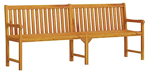 vidaXL Gartenbank 219 cm Massivholz Akazie