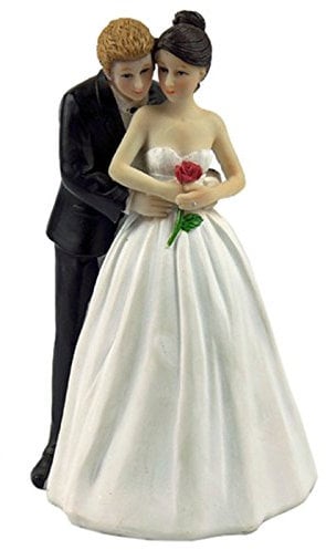 Lodokdre Yes à la Tortendekoration für Hochzeit, personalisierbar, Braut und Bräutigam, Paar, Figur, Hochzeitstorte, Topper