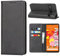 Handyhülle für Google Pixel 6A Hülle, Schutzhülle Pixel 6A 5G Leder Wallet Kartenfach Standfunktion Stoßfest Klapphülle Hüllen Pixel 6A 5G 6.1 Flip Case Cover (Schwarz)