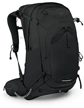 Osprey Manta 34L Men's Hiking Backpack with Hydraulics Reservoir, Black, One Size