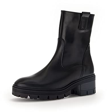 Gabor Damen Klassische Stiefeletten, Frauen Boots,Wechselfußbett,Moderate Mehrweite (G),schwarz (Micro),40 EU / 6.5 UK