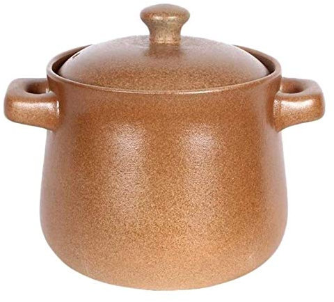 Pentola di Terracotta per Cucinare Antiaderente Dutch Oven Casseruola Pentola Anti-deformazione Pentole antiaderenti Non tossiche (3,2 l)