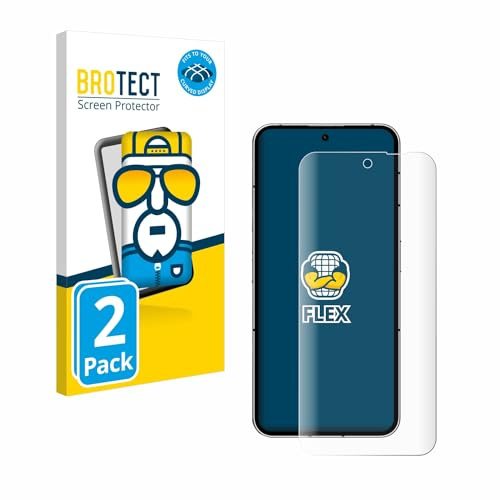 BROTECT Schutzfolie für Nothing Phone (2) | 2 Stück Transparenter Displayschutz Made in Germany Klare Full-Screen Folie Full-Cover 3D Curved Montage Kit